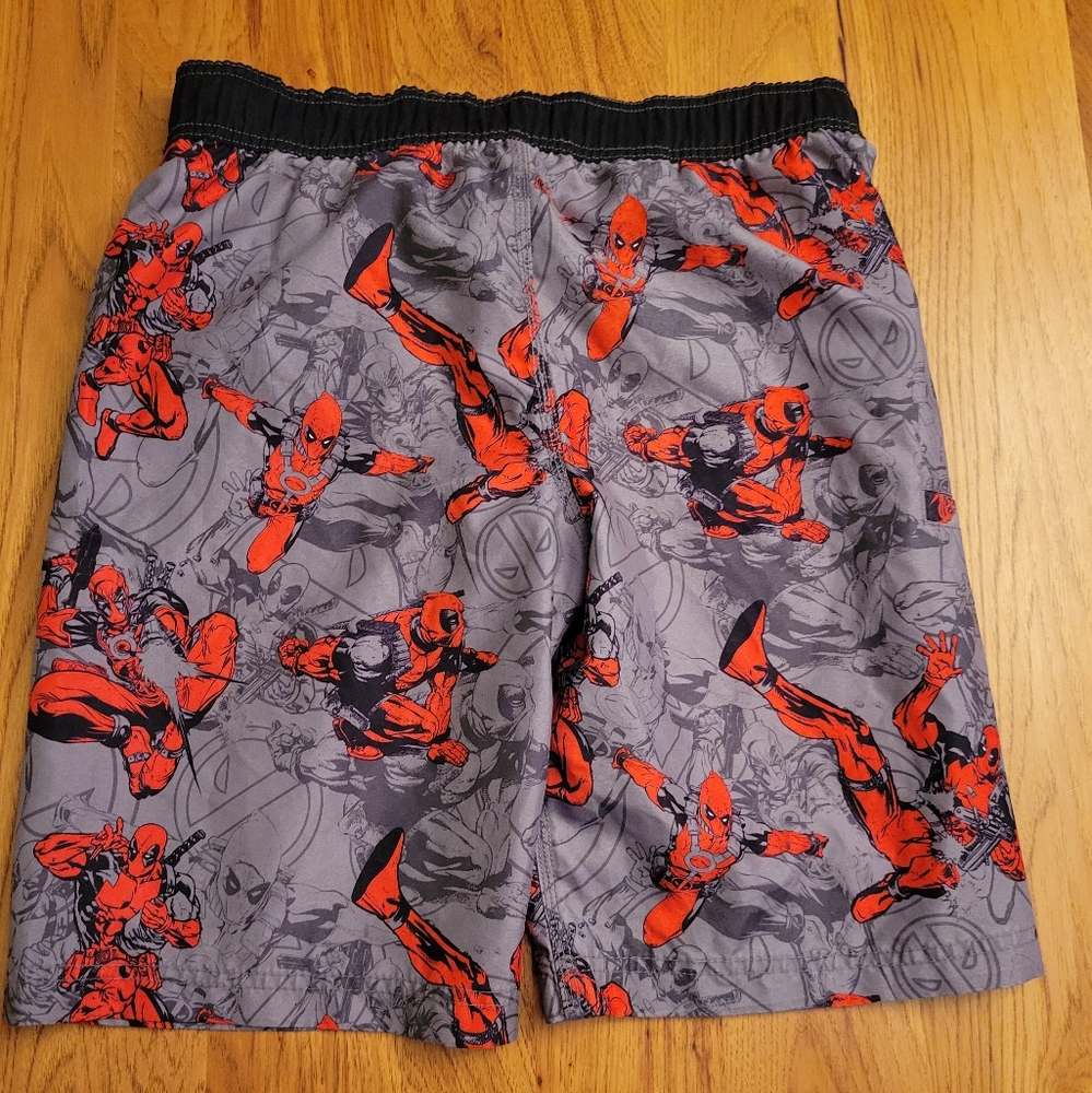 Deadpool swim trunks men's